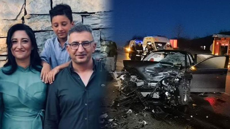 Bursa'nın Kestel ilçesinde, mandalina yüklü kamyona çarpan otomobildeki Doç. Dr.