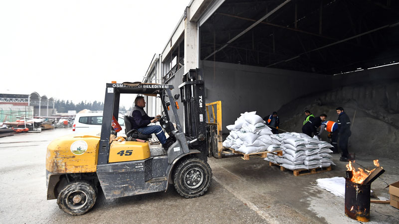 Osmangazi kara kışa hazır