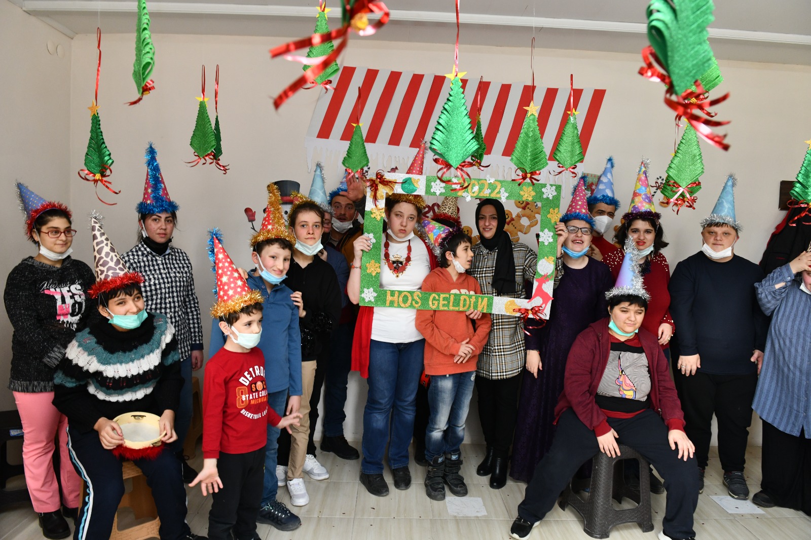 Özel öğrencilerin yeni yıl coşkusu