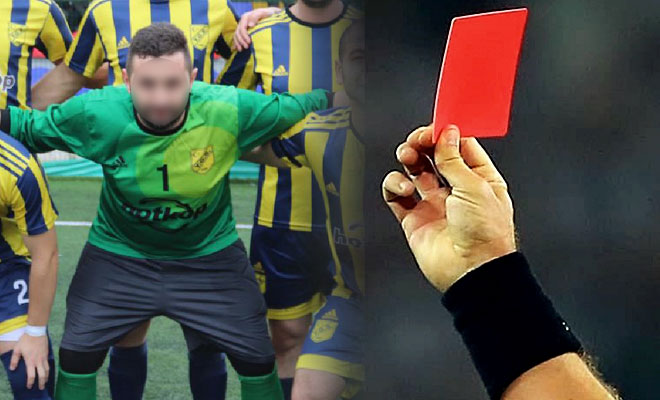 Bursa’da futbol maçında akıl almaz olay! Kırmızı kart görünce…