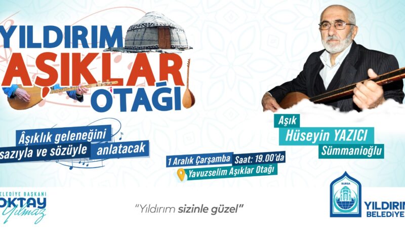 Aşıklık geleneği Yıldırım’da yaşatılıyor Yıldırım Belediyesi, geleneksel kültürünü yaşatmaya devam ediyor.