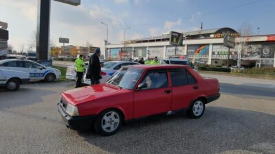 Trafikten men cezası olan araç Bursa’da yakalandı!