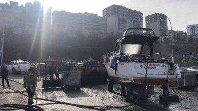 Bursa’da balıkçı barınağında korkutan yangın!