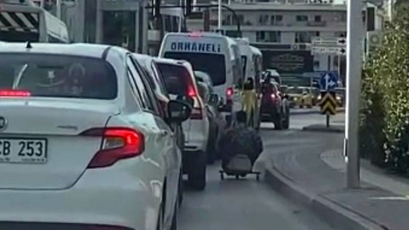 Bursa trafiğinde tehlikeli anlar