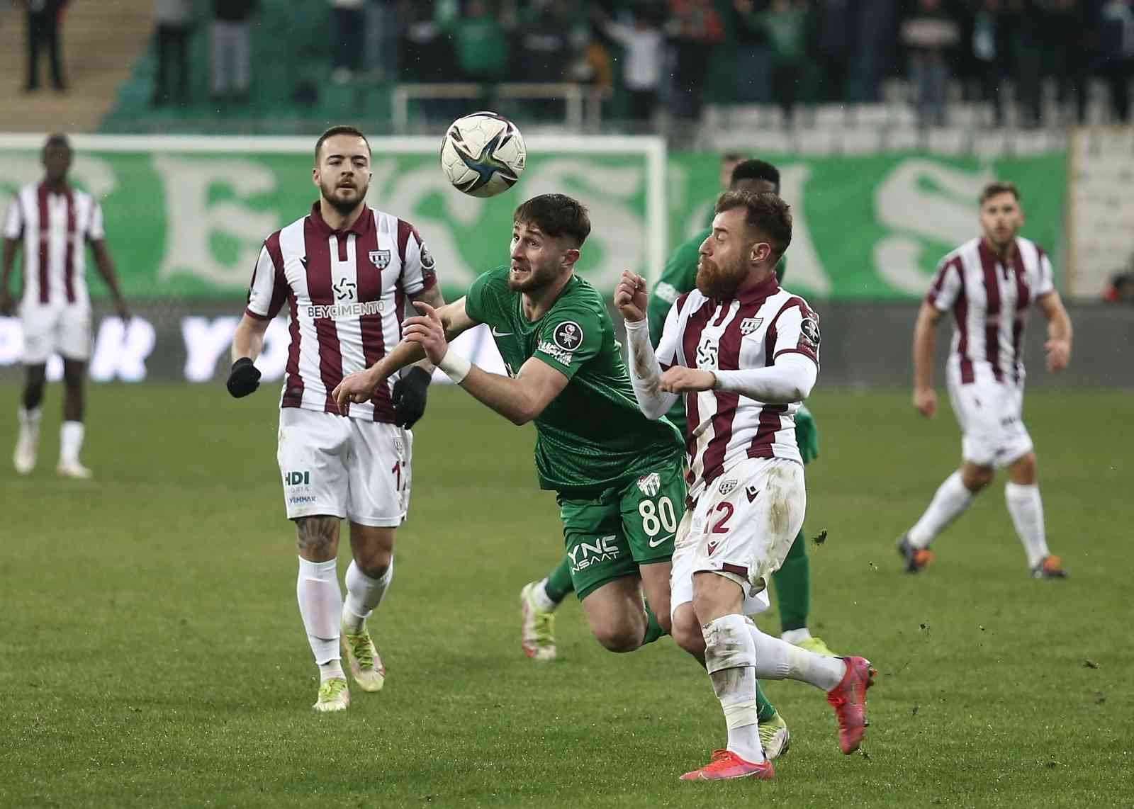 Bursaspor’da dikkat çeken istatistik! Geçen sezona göre…