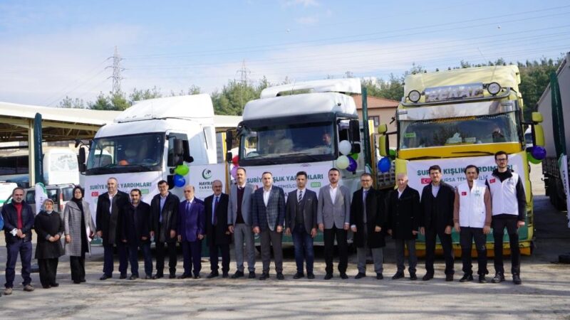 Kestel Belediyesi’nden Suriye’ye yardım tırları… Kestel Belediyesi ve Hayrat İnsanı Yardım Vakfı işbirliği ile hazırlanan