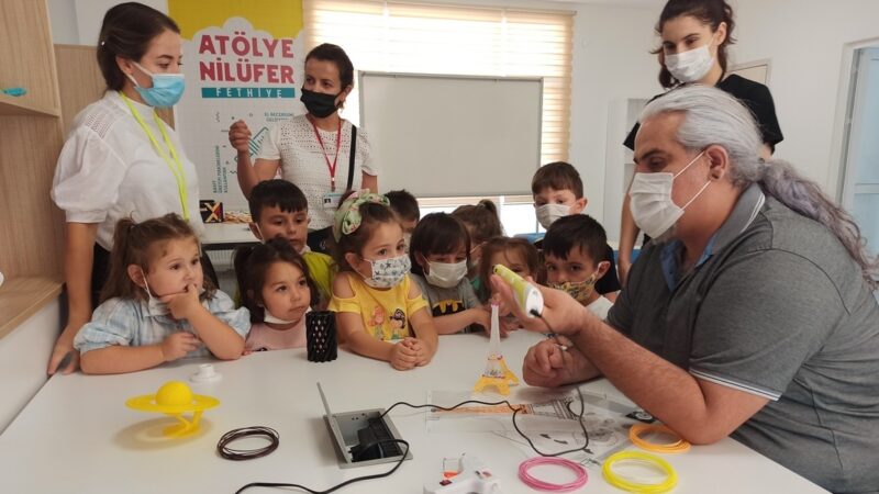 Nilüfer Belediyesi Burak Berk ve Çamlıca kreşlerinde eğitim gören minikler,