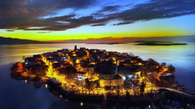 Bursa’nın küçük Venediğinde muhteşem gün batımı