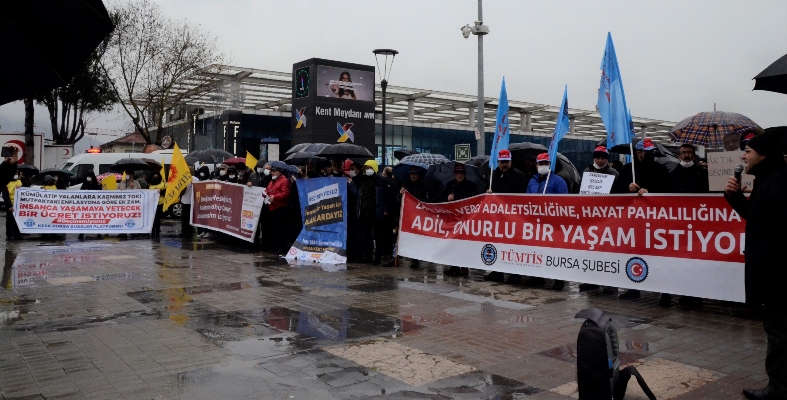 Bursa’da meslek odaları ve sendikalar isyan etti; Geçinemiyoruz…