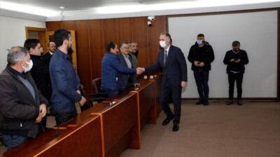 Başkan Taban ödüllü küçükbaş hayvan yetiştiricilerini ağırladı