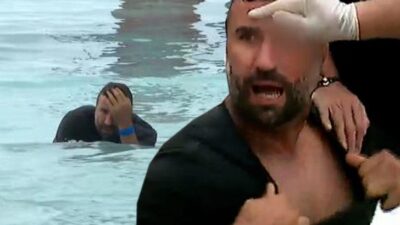 Survivor’da korku dolu an! Parkurdan kopan makara Hikmet’e isabet etti