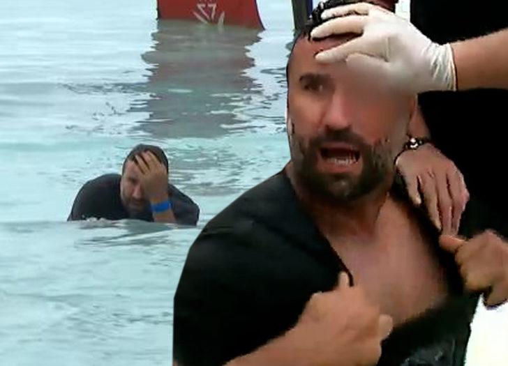 Survivor’da korku dolu an! Parkurdan kopan makara Hikmet’e isabet etti