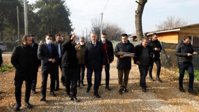 İnegöl’de arazi yolları konfora kavuşuyor