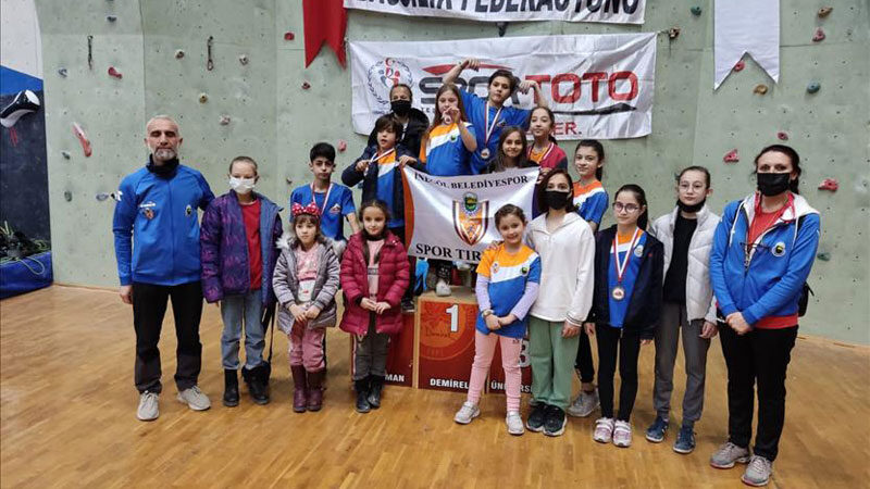 Türkiye Dağcılık Federasyonu tarafından düzenlenen Isparta Küçükler Boulder Bölge Şampiyonasında