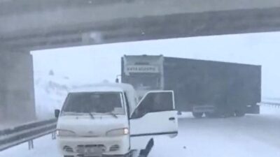 Bursa-Ankara karayolunda tehlikeli anlar! Son anda böyle kurtuldu