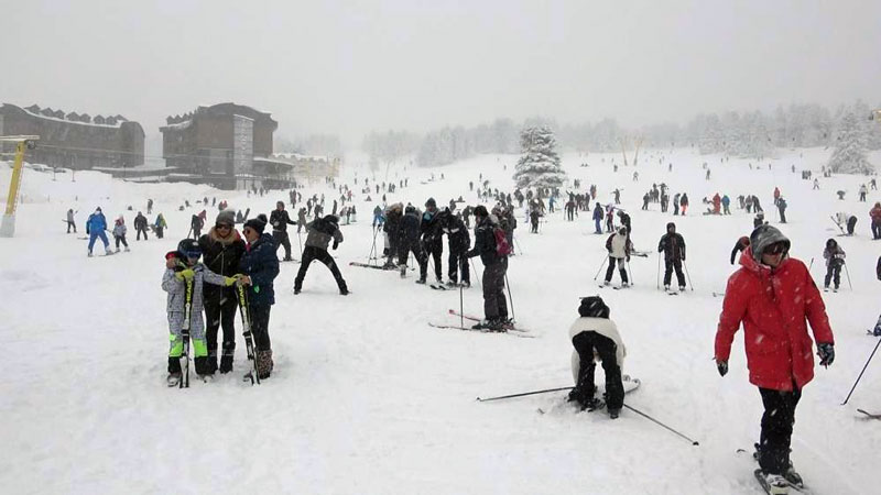 Uludağ’a akın ettiler