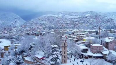 Bursa’dan kar manzaraları