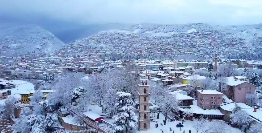 Bursa’dan kar manzaraları