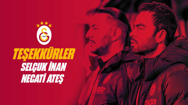 Galatasaray’dan Necati Ateş ve Selçuk İnan’a teşekkür Galatasaray Kulübü, görevlerinden ayrılan futbol takımı yardımcı antrenörleri Necati Ateş