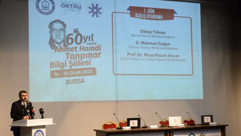 60 yıl sonra Bursa’da Tanpınar zamanı Yıldırım Belediyesi, Türk Edebiyatı'nın önde gelen yazarlarından Ahmet Hamdi Tanpınar'ı,
