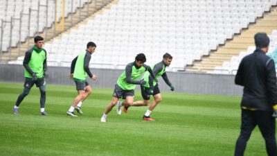 Bursaspor stadyumda çalıştı