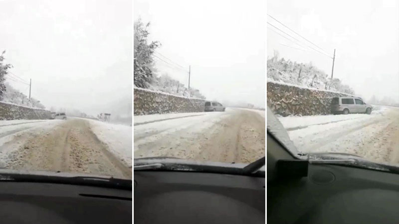 Görüntü Bursa’dan… Karda kaza anı kamerada Görüntü Bursa’dan… Karda kaza anı kamerada