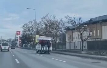 Bursa trafiğinde tehlikeli yolculuk