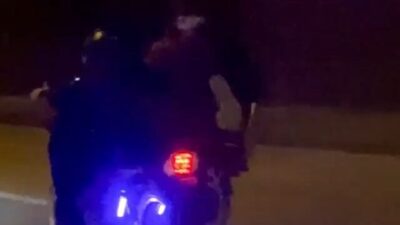 Bursa’da gençlerin canlarını hiçe sayarak motosiklet sürme anları kamerada