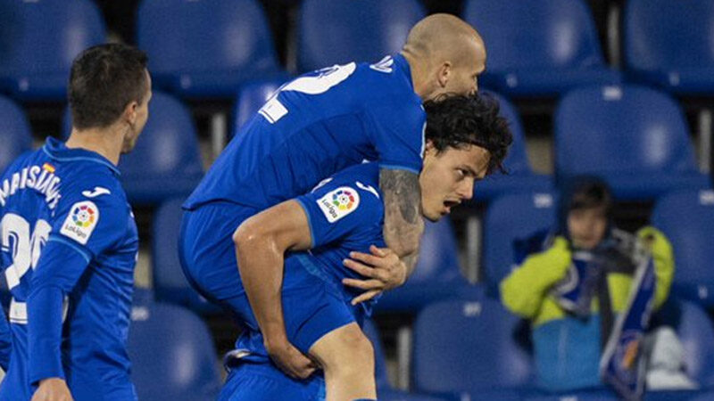İspanya 1. Futbol Ligi'nin (La Liga) 21. haftasında Getafe, sahasında