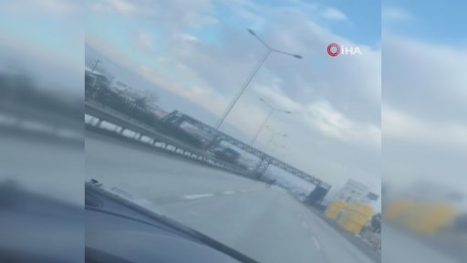 Bursa’da anayolda 4 nala! O anlar kamerada