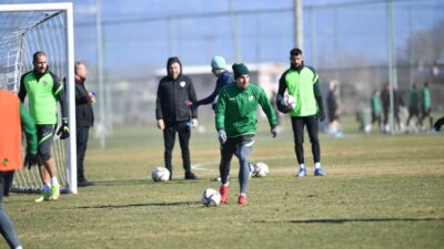 Bursaspor şut çalıştı