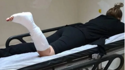 Konserde kaza geçirdi! Hastaneden paylaştı