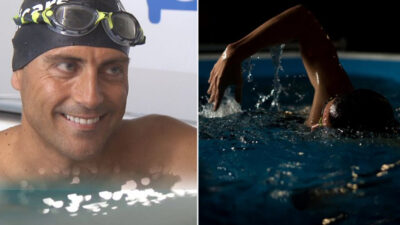 Havuzda 36 saat hiç durmadan yüzdü