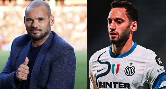 Sneijder’den Çalhanoğlu’na övgü Sneijder’den Çalhanoğlu’na övgü