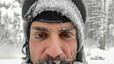 Bursa’da eksi 15 derecede bisikletle Uludağ’a tırmandılar