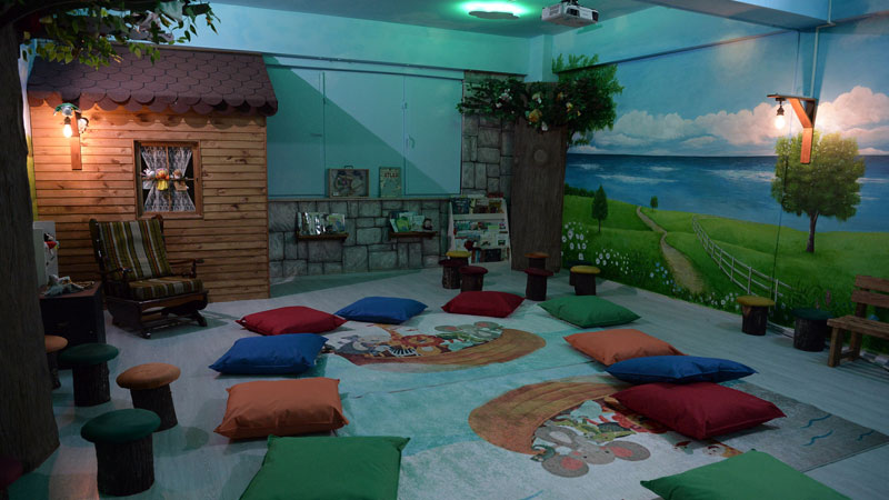 Çocuklar masal atölyesinde kaynaşıyor