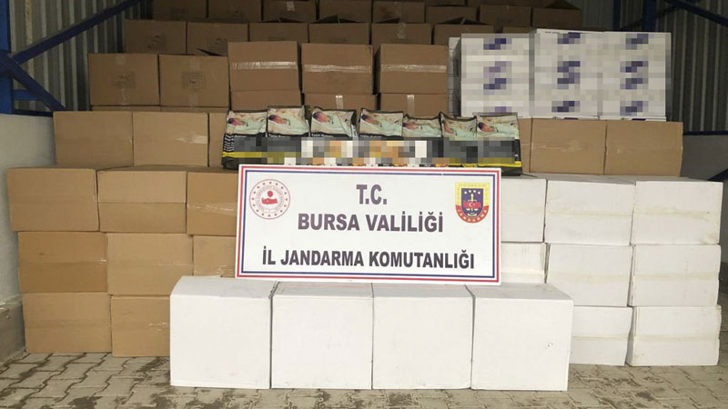 Bursa’da ele geçirildi! 2 tondan fazla…