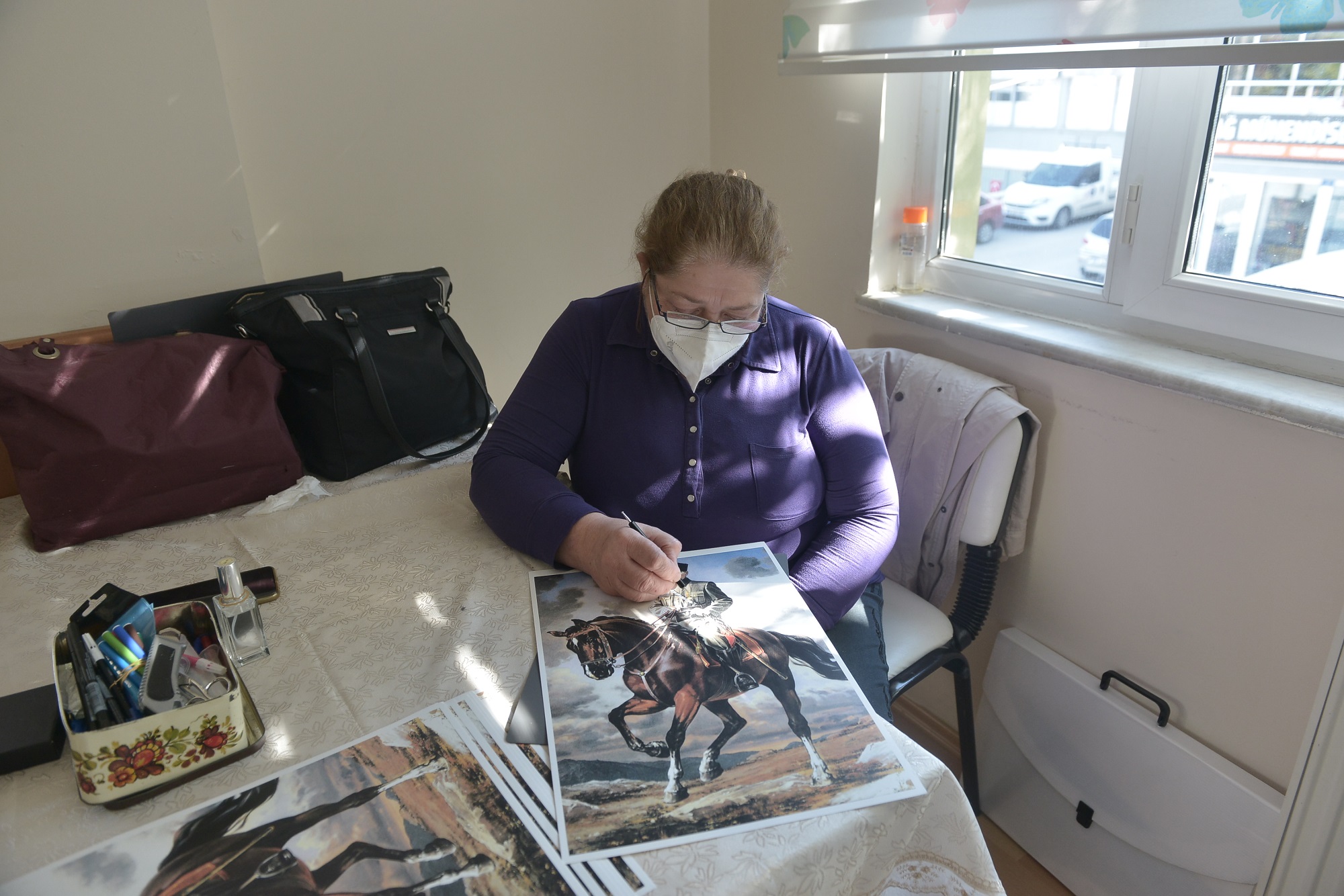 Bursa Yıldırım’da ‘kağıt rölyef’e yoğun ilgi