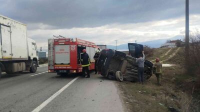 Bursa’da emniyet kemeri hayat kurtardı