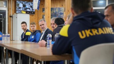 Ülkelerine dönemeyen Ukrayna Milli Takımı İnegöl’de misafir ediliyor
