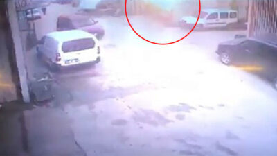 Bursa’daki patlama anı kamerada