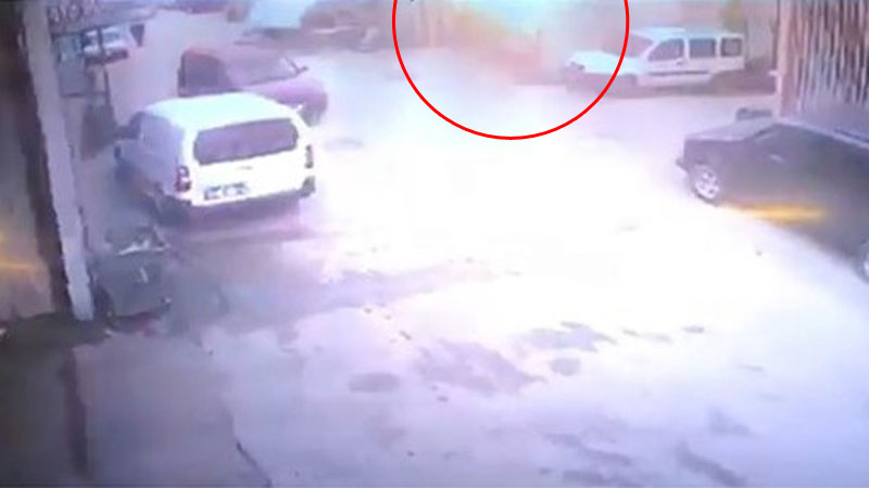 Bursa’daki patlama anı kamerada