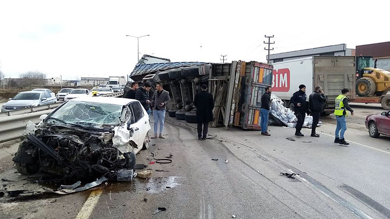 Bursa’da korkunç kaza