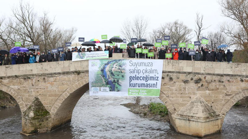 Dünya Su Günü’nde Nilüfer Çayı’na dikkat çektiler