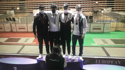 Bursalı eskrimci Avrupa üçüncüsü oldu