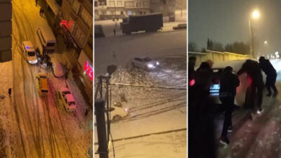 Bursa’da kar yağışı kimini güldürdü, kimini üzdü