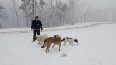 Can dostlar soğuk havalarda unutulmadı