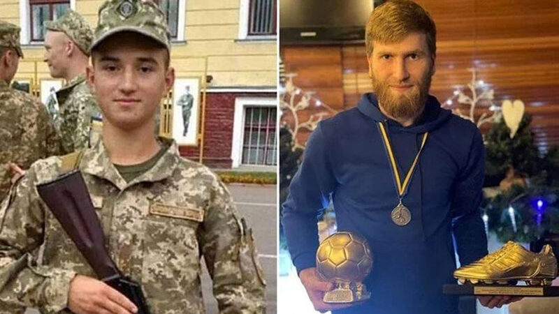 Ukrayna'da 21 ve 25 yaşlarındaki iki futbolcu, Rusya saldırısı sonucu