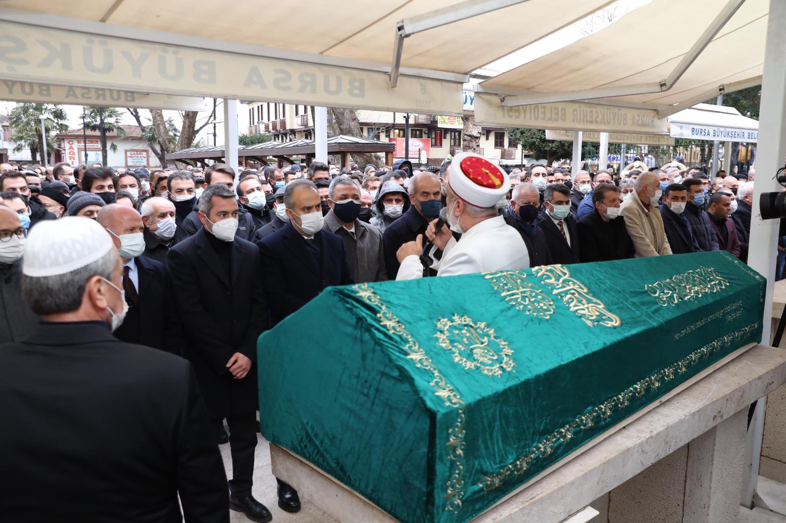 Bursaspor Başkanı Banaz’ın babasına son görev…