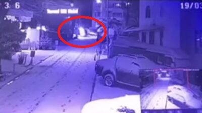 Bursa’da bir feci kaza daha! Karda takla atan araç görüntüsü…